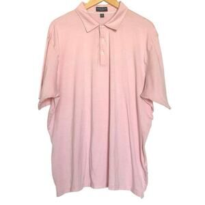 Peter Millar Collection Pink Polo Size 2XL Golf Casual Soft Cotton